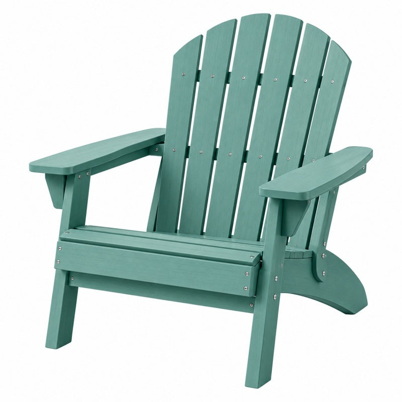 Krzesło ogrodowe Adirondack 83 x 80 x 95 cm zielone z tworzywa HDPE z podłokietnikami